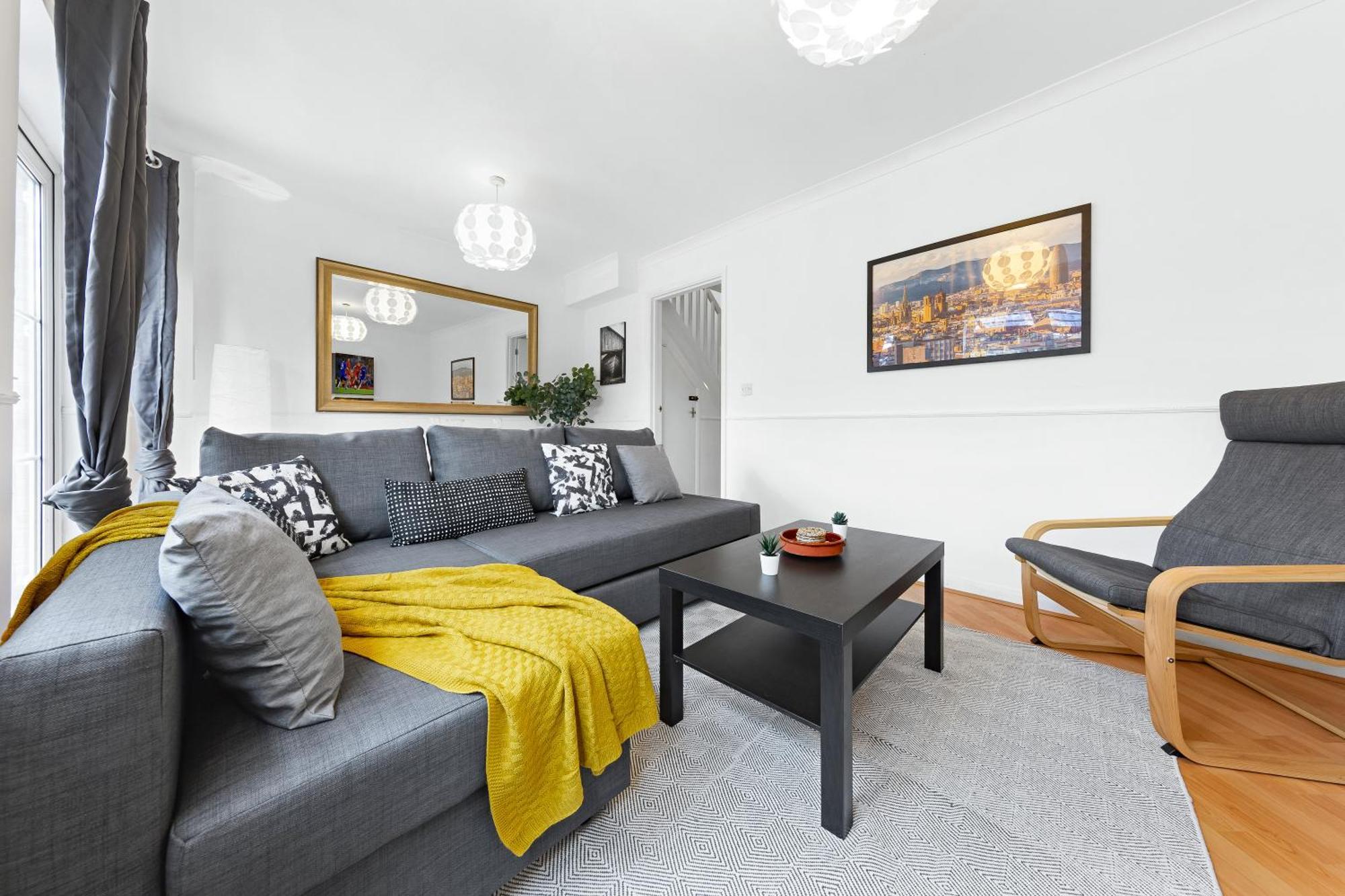 Сasa de vacaciones Cozylease 3br In Canary Wharf,garden,gym,workspace