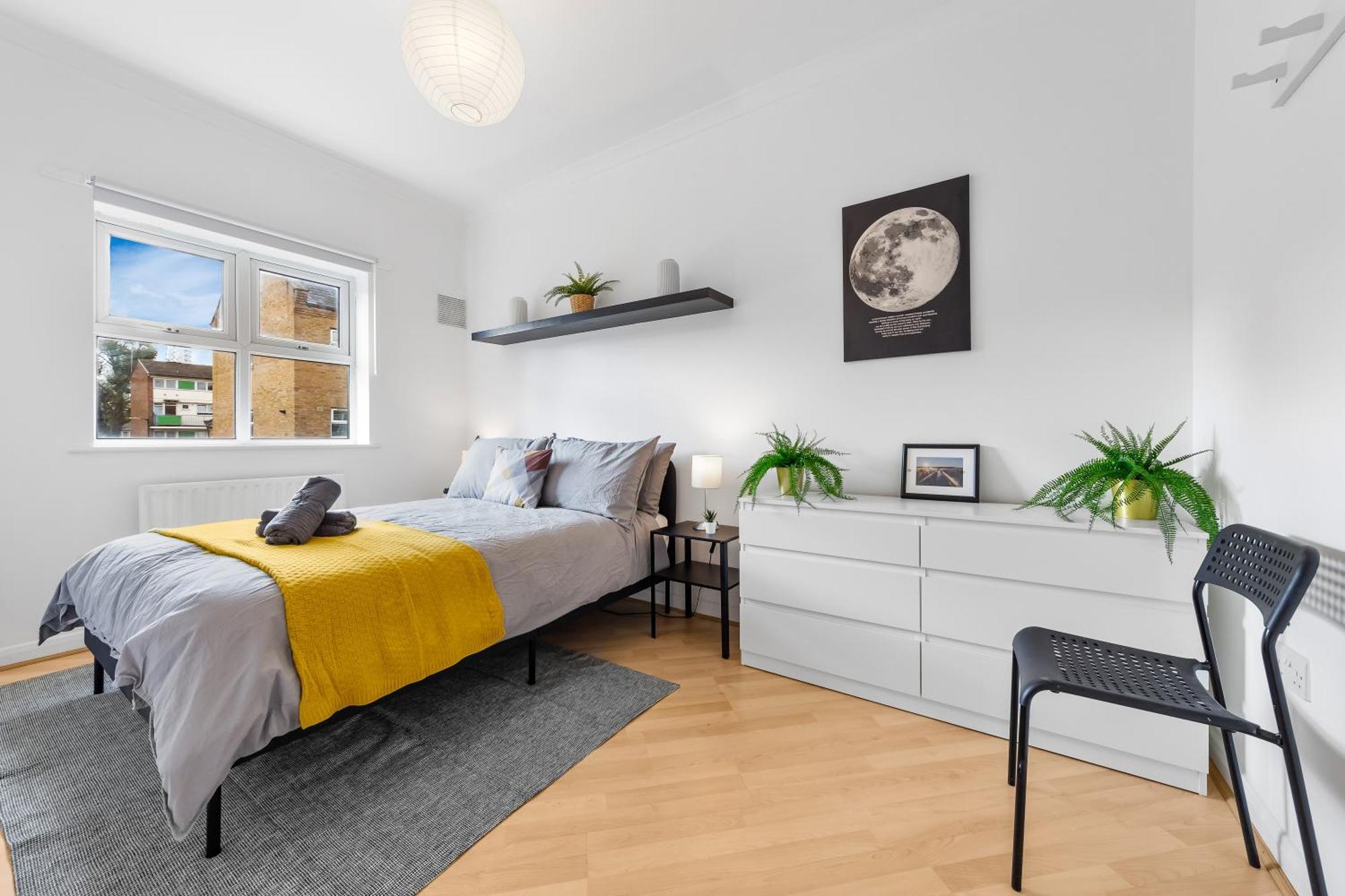 Сasa de vacaciones Cozylease 3br In Canary Wharf,garden,gym,workspace