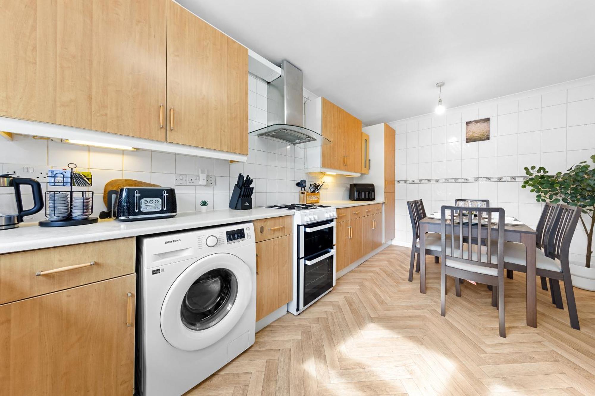 Cozylease 3br In Canary Wharf,garden,gym,workspace Сasa de vacaciones Londres