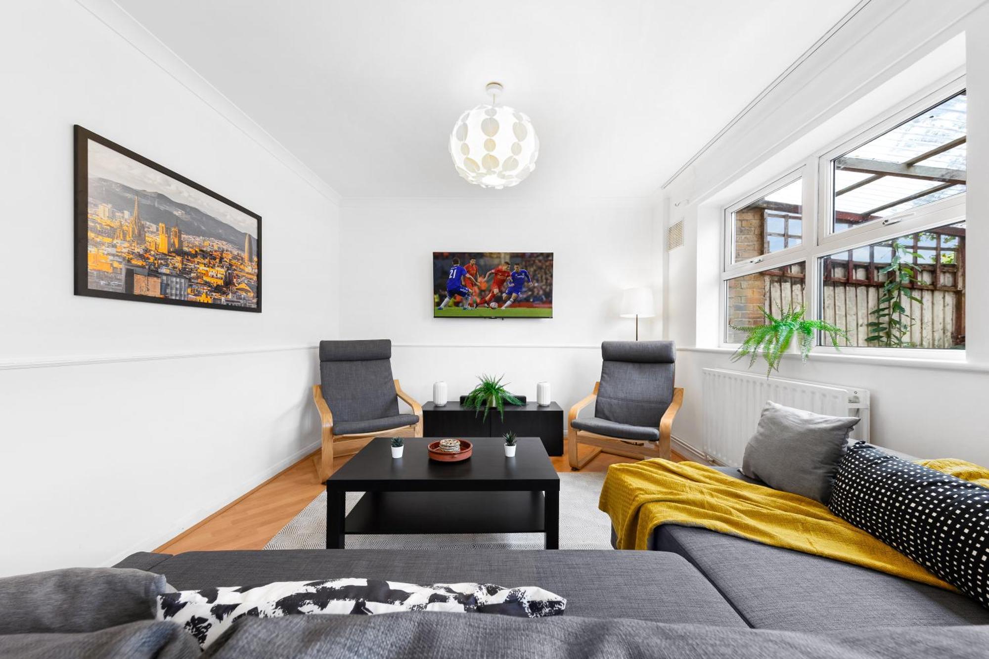 Сasa de vacaciones Cozylease 3br In Canary Wharf,garden,gym,workspace